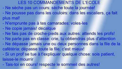 les 10 commandements